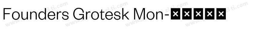 Founders Grotesk Mon字体转换